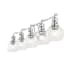 JONATHAN Y Lighting Shirley 5 Light 37" Wide LED Vanity Light Chrome