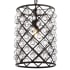 JONATHAN Y Lighting Gabrielle 10" Wide LED Crystal Pendant Oil Rubbed Bronze