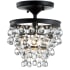 JONATHAN Y Lighting Toronto Single Light 10" Wide LED Semi-Flush Waterfall Ceiling Fixture Oil Rubbed Bronze
