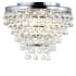 JONATHAN Y Lighting Toronto 3 Light 16" Wide LED Flush Mount Waterfall Ceiling Fixture Chrome