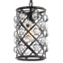 JONATHAN Y Lighting Gabrielle 8" Wide LED Crystal Mini Pendant Oil Rubbed Bronze