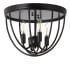 JONATHAN Y Lighting Peter 4 Light 14" Wide LED Flush Mount Bowl Ceiling Fixture Oil Rubbed Bronze
