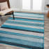 JONATHAN Y Lighting Luxor 7-3/4' x 10' Polypropylene Striped Indoor Rectangular Area Rug Blue / Navy