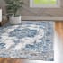 JONATHAN Y Lighting Modern Persian 5-1/4' x 7-1/2' Polypropylene Vintage Traditional Rectangle Area Rug Cream / Blue