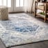 JONATHAN Y Lighting Modern Persian 3' x 5' Polypropylene Vintage Traditional Rectangle Area Rug Cream / Blue
