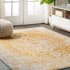 JONATHAN Y Lighting Modern Persian 7-3/4' x 10' Polypropylene Traditional and Vintage Indoor Area Rug Orange / White