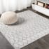 JONATHAN Y Lighting Moroccan Hype 4' x 4' Moroccan & Tribal and Trellis Indoor Square Area Rug Cream / Gray