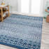 JONATHAN Y Lighting Moroccan Hype 3' x 5' Polypropylene Moroccan & Tribal Indoor/Outdoor Rectangular Area Rug Blue / Cream