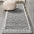 JONATHAN Y Lighting Moroccan Hype 2-1/4' x 10' Polypropylene Geometric and Moroccan & Tribal Indoor Runner Gray / Cream