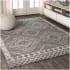 JONATHAN Y Lighting Moroccan Hype 9' x 12' Polypropylene Geometric and Moroccan & Tribal Indoor Area Rug Gray / Cream