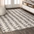 JONATHAN Y Lighting Moroccan Hype 7-3/4' x 10' Polypropylene Geometric Indoor Rectangular Area Rug Cream / Gray
