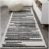 JONATHAN Y Lighting Moroccan Hype 2-1/4' x 10' Polypropylene Geometric, Moroccan & Tribal, and Striped Indoor Runner Cream / Black