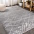 JONATHAN Y Lighting Moroccan HYPE 3' x 4-3/4' Polypropylene Moroccan & Tribal Indoor Area Rug Gray