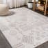 JONATHAN Y Lighting Moroccan HYPE 4' x 6' Polypropylene Southwestern Indoor Area Rug Beige / Gray