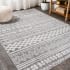 JONATHAN Y Lighting Moroccan HYPE 7-1/2' x 10-1/4' Polypropylene Southwestern Indoor Area Rug Light Gray / Cream