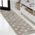 JONATHAN Y Lighting Moroccan Hype 2' x 8' Polypropylene Border Indoor Runner Area Rug Gray / Ivory