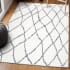 JONATHAN Y Lighting Moroccan Hype 7-3/4' x 10' Polypropylene Moroccan & Tribal and Trellis Indoor Area Rug Ivory / Gray