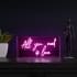 JONATHAN Y Lighting All You Need Is Love 12" Tall LED Accent Specialty Lamp Pink