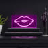 JONATHAN Y Lighting Lips 6" Tall LED Accent Specialty Lamp Pink