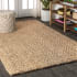 JONATHAN Y Lighting Natural Fiber 3' x 5' Jute Geometric Indoor Area Rug Natural