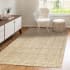JONATHAN Y Lighting Natural Fiber 4' x 6' Jute Solid Indoor Area Rug Ivory