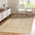 JONATHAN Y Lighting Natural Fiber 6' x 9' Jute Solid Indoor Area Rug Ivory