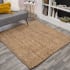 JONATHAN Y Lighting Natural Fiber 5' x 5' Jute Solid Indoor Square Area Rug Natural