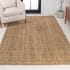 JONATHAN Y Lighting Natural Fiber 9' x 12' Natural Fibers Solid Indoor Area Rug Natural