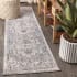 JONATHAN Y Lighting Restored Vintage 2-1/4' x 8' Polyester Vintage Traditional Runner Gray / Mustard / Turquoise