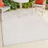 JONATHAN Y Lighting Scandinavian 5-1/4' x 7-1/2' Geometric and Solid Indoor/Outdoor Rectangular Area Rug Ivory