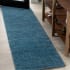 JONATHAN Y Lighting Supersoft 2' x 12' Polypropylene Solid Indoor Runner Turquoise