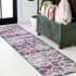 JONATHAN Y Lighting Supersoft 2' x 8' Polypropylene Geometric Rectangle Area Rug Multi / White