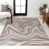 JONATHAN Y Lighting Supersoft 3' x 5' Abstract and Transitional Indoor Rectangular Area Rug Brown / Cream