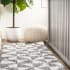 JONATHAN Y Lighting London Shag 2-1/4' x 8' Shag Polypropylene Geometric and Moroccan & Tribal Indoor Runner Beige / Dark Gray