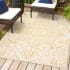 JONATHAN Y Lighting Santa Monica 5-1/4' x 7-1/2' Polypropylene Abstract and Geometric Indoor/Outdoor Rectangular Area Rug Cream / Yellow