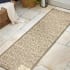JONATHAN Y Lighting Santa Monica 2-1/4' x 10' Polypropylene Vintage Indoor/Outdoor Runner Beige / Brown