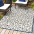 JONATHAN Y Lighting 8' x 10' Polypropylene Vintage Indoor/Outdoor Rectangular Area Rug Navy / Beige