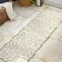 JONATHAN Y Lighting 2' x 8' Polypropylene Vintage Indoor/Outdoor Rectangular Area Rug Green / Cream