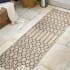 JONATHAN Y Lighting 2' x 8' Polypropylene Moroccan Indoor/Outdoor Rectangular Area Rug Beige / Navy