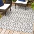 JONATHAN Y Lighting 9' x 12' Polypropylene Moroccan Indoor/Outdoor Rectangular Area Rug Cream / Black