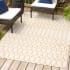 JONATHAN Y Lighting 8' x 10' Polypropylene Moroccan Indoor/Outdoor Rectangular Area Rug Cream / Yellow