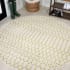 JONATHAN Y Lighting 5' Polypropylene Moroccan Indoor/Outdoor Round Area Rug Cream / Green