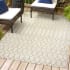 JONATHAN Y Lighting 9' x 12' Polypropylene Moroccan Indoor/Outdoor Rectangular Area Rug Cream / Green