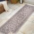 JONATHAN Y Lighting Santa Monica 2-1/4' x 8' Polypropylene Traditional Indoor / Outdoor Rectangle Area Rug Brown / Beige