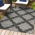 JONATHAN Y Lighting SANTA MONICA 4' x 6' Polypropylene Transitional Indoor/Outdoor Area Rug Black / Ivory