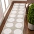 JONATHAN Y Lighting Sandstone 2' x 8' Polyester Geometric and Trellis Indoor Runner Beige / Cream
