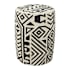 JONATHAN Y Lighting Rafi 13" Wide Concrete Garden Stool Black / Cream