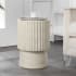 JONATHAN Y Lighting Louisa 13" Diameter Polyresin Accent Table Cream Terrazzo