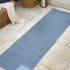 JONATHAN Y Lighting Tuscan Sun Collection 2-1/4' x 8' Polypropylene Solid Indoor/Outdoor Runner Blue