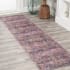 JONATHAN Y Lighting Washable 2' x 8' Chenille Vintage Indoor Runner Brown / Gray